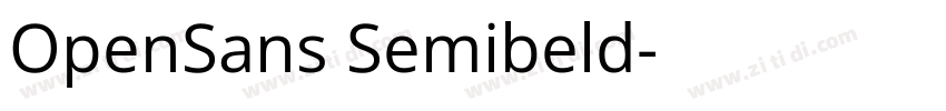 OpenSans Semibeld字体转换